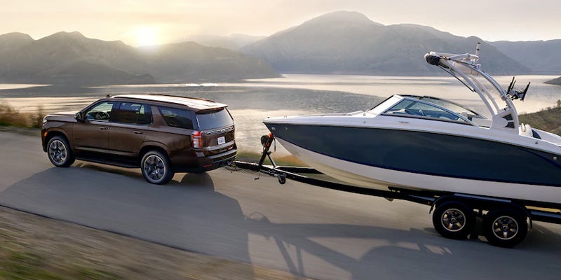 Chevy Tahoe Towing A Boat