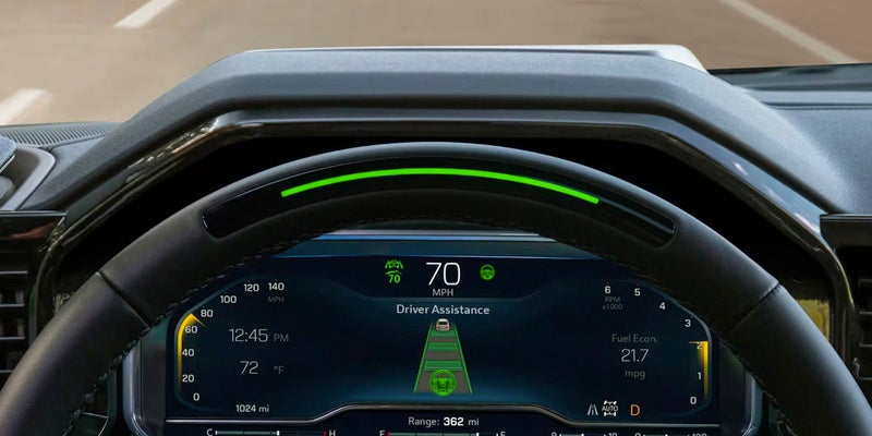 Silverado's Dashboard showcasing Driver Assistance