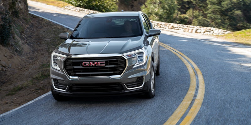 2023 GMC Terrain Driving on a road